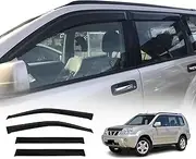 OAD4X4 Weathershields Compatible with Nissan X-Trail T30 2001-2007, Weather Shields Window Visors Wind Deflectors Sun Rain Guard 4PCS Set