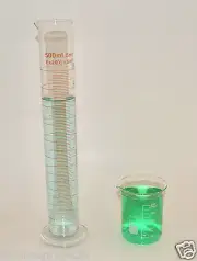 Beaker 250mL Cylinder 500mL set Borosilicate Glass Lab Glass griffin New