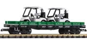 PIKO G Scale ~ New 202 4~ Gold Cart Transport ~ Flat Car ~ 38789