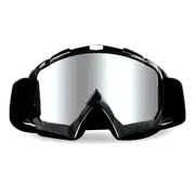 TDR Outdoor Sports Snowboard Anti Fog Protective Glasses Snow Ski MX Black Goggles Adjustable Strap for Motorcycle/MX Motorcross/Dirt Pit Quad Bike Riding/Skiing Snowboard/Skateboard