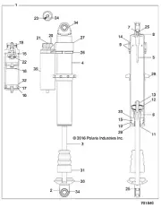 Polaris Bearing, Spherical, Genuine OEM Part 1800616, Qty 1