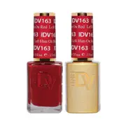 DND DIVA - #163 Left Him On Red - Nail Gel & Lacquer Polish Duo 15ml