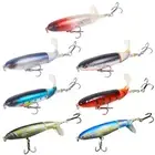 Bass Lures 10cm Swimbaits Topwater Floating Treble Hook Tail Fishing Tackle Gear