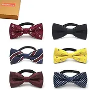 [Elesa Miracle] 6pcs Baby Boy Gift Box with Pre-tied Adjustable Neck Strap Tie Boys Bow Tie Value Set, Set of 6