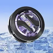 Magnetic Phone Cooler, Fast Cooling, Semiconductor Cooling, Magnetic Absorption, Adjustable Temperature, for iPhone & Smartphones, with LED Light (Black)