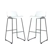 CHOTTO - Kaba Barstool - White x 2