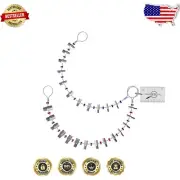 Durable Thread Gauge Set: Inch & Metric - Shatterproof with Color-Coded Dividers