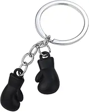 [Nixiara] Metal Keychains For Backpacks: Miniature Kickboxing Token, Widely Use Metal Cuff Key Clip | Cool Athlete Ornament For Cell Phones, Handbags, Canvas Packs, ​