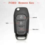 2 For 2018 - 2023 Ford EcoSport Keyless Remote Flip Key Fob