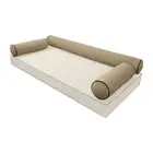 SLIPCOVER ONLY Contrast Twin Style V6 Velvet Indoor Daybed Bolster Cushion AD304