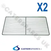 2 X STAINLESS STEEL SHELF COMBI OVEN STEAMER WIRE GRID RACK LINCAT RATIONAL ETC