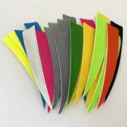 4" 50Pcs/lot Hunting Arrow Feathers Shield Archery Fletches Vanes for Bow Arrow