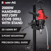 BAUMR-AG 2000W 160mm Handheld Concrete Core Drill With Rig Stand Diamond Hole