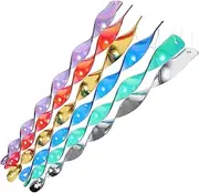 Totority 12pcs Twisting Reflective Bird Scare Rods Spiral Hanging Deterrents for Garden Balcony and Outdoor Use Decorative and Functional