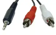 Trisonic TS-1215 6ft 3.5mm Stereo Male Plug to 2 RCA Male Y-Splitter Adapter