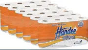 Handee Paper Towel (60 Sheets Per Roll), White 24 Pack (6 Packs of 4 Rolls)