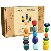 LaLaLull Australia® Wooden Stacking Blocks 16 Pcs
