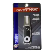 New Jef World of Golf Apex Snap Action Divot Tool Black