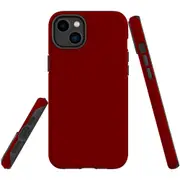 For iPhone 14 Plus Case Tough Protective Cover, Maroon Red