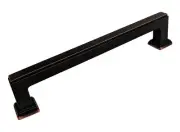 5" Dark Oil Rubbed Bronze Kitchen Cabinet Drawer square bar Pulls 128mm Knobs