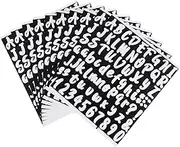 LIFKOME 10Sheets Self Adhesive Vinyl Alphabet Number Stickers Decorative Label Stickers for Mailbox Signs Home Decor Easy to Install Reliable and Durable