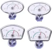 Kisangel 4pcs Pointer Thermometer Betta Fish Tank Digital Thermometer Aquarium Themometer Bathtub Water Thermometer LCD Dial Thermometer Fish Tank Thermometer Aquarium Patch Thermometer Abs