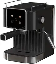 Coffee Machine, with Touch Screen, 20 Bar Pressure, 60oz Removable Water Tank, 3-Speed Steam, 850 Watt, Single Cup and Double Cup, Ntelligent Temperature Control Coffee Maker for Home, Black