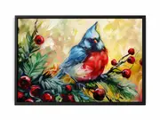 Sparrow Watercolor Framed Framed Art Print
