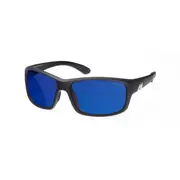 MAKO EDGE 9604 Matte Black Frame Brown HDIR Glass Lens Blue Mirror Sunglasses