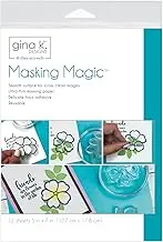 Gina K. Designs for Therm O Web 18123 Masking Magic Sheets, 5" x 7", White 12 Count