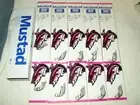 MUSTAD SZ 1/0 SNELLED BAITHOLDER HOOK 10 PKG 50 HOOKS #641