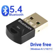 USB Bluetooth 5.4 Adapter for PC - Wireless Audio, Mouse, and Keyboard Dongle