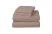 1000 Thread Count Cotton Rich Queen Bed Sheets 4-Piece Set in Linen