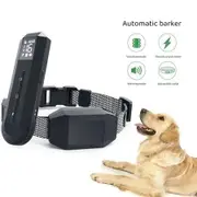 Electric Dog Anti-Bark Collar Waterproof Rechargeable Remote Control Pet Training Collar with LCD Display Dog No Bark Collars