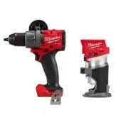 Milwaukee Cordless 1/2" Hammer Drill/Driver W/ Compact Router Built-In LED Light