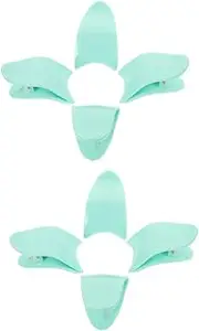 Baluue Sets Convenient Eyelash Applicator Lash Extension Tweezers Makeup Tool for Long Nails Pcs