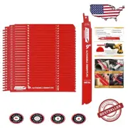 Durable 25-Pack Bi-Metal Reciprocating Saw Blades - 9" Ultra-Thick for All Tasks