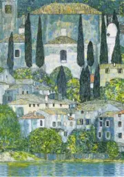 UNFRAMED Gustav Klimt - Kirche in Casson Poster Prints Canvas Print Decor