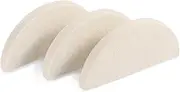 3 PCS Half Moon Wool Squeegee Scratch Automotive Vinyl Wrapping Tool Wool Felt Squeegee Car Window Tint Tools Free Soft Material Squeegee Installation Shrinking Squeegee