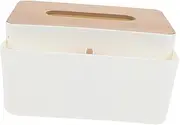 YOSADIER Simple Tissue Box Holder Multi-Purpose Storage Container for Desktop Organization Living Room Bedroom and Office Elegant Design and Material