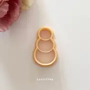 Snowman Polymer Clay Cutter (style 2)