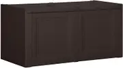 Cushion Box Brown 86x40x42 cm 85L - Large Storage Organizer Bin, Multi-functional Cube for Home Decor, Lightweight Durable PP Material