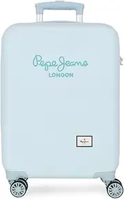 [Pepe Jeans] Dalma Cabin Suitcase Blue 40x55x20 cm Rigid 2 kg TSA Lock ABS 2 kg 34 L Hand Luggage by Joumma Bags, Blue, One Size, Cabin Suitcase, Blue, One Size, Cabin Suitcase