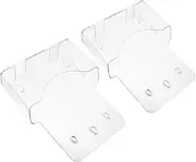 HOODANCOS 2pcs Transparent Wall Mounted Document Holder Display Stand for Office Flexible File Organizer for Papers Brochures and Bills Desktop Booklet Storage