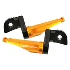 SHINOBI Gold Front Foot Pegs 25mm Adjustable For Honda CB600F Hornet 98-06 05