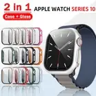 For Apple Watch Series 10 42mm 46mm Case Tempered Glass Screen Protector Cover