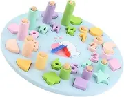 QUMIIRITY 1 Set Early Learning Jigsaw Puzzle Clock for Fun Educational Matching Game for Cognitive Development and Parent Interaction