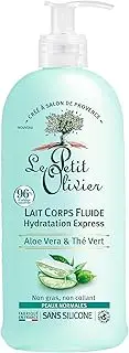 Le Petit Olivier Light Body Lotion - Aloe Vera And Green Tea - Instantly Hydrating And Fast-Absorbing - No Greasy Or Sticky Feeling - Skin Is Soft And Silky - For Normal To Dry Skin - 8.4 Oz