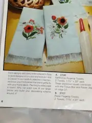 Vintage 1982 Artcraft Concepts Earthtones Fingertip Towels Crewel Kit Open Pacag