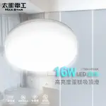 太星電工 LED高亮度蛋糕吸頂燈16W/白光 WHB916W